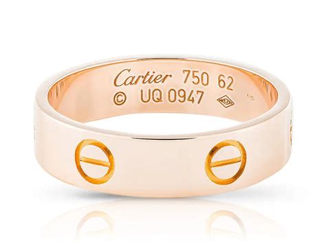 cartier rings love|authentic cartier love ring.